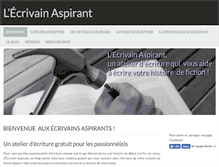 Tablet Screenshot of ecrivainaspirant.com